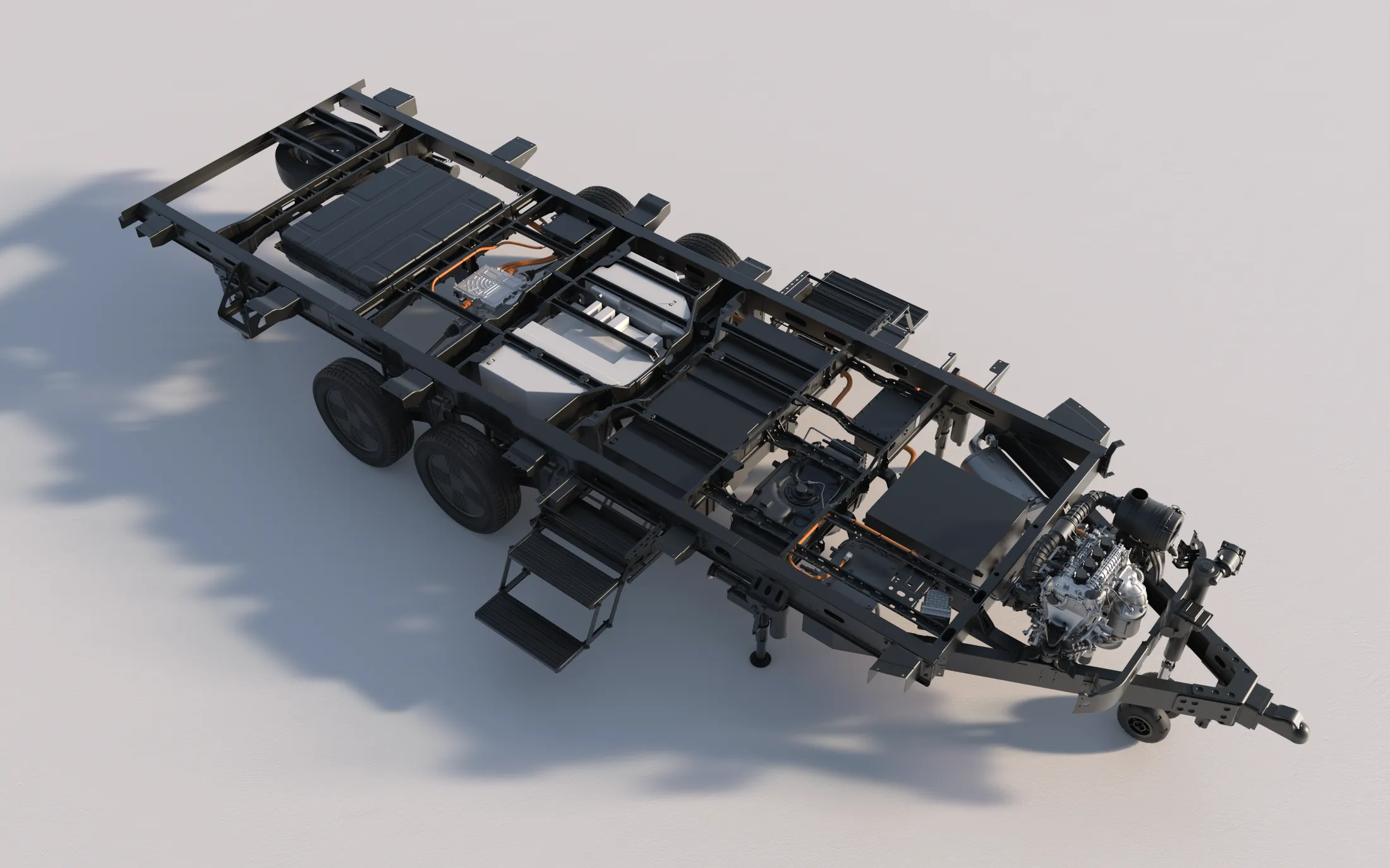 Aboard chassis platform